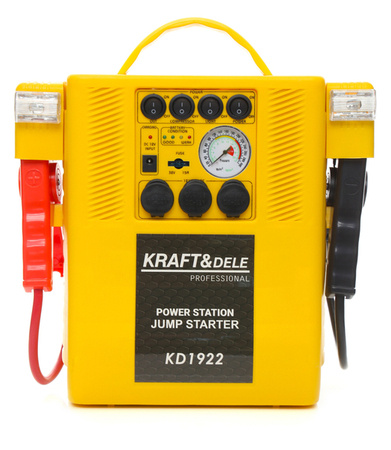 Jump starter 4W1 - urządzenie wielofunkcyjne - rozruch, kompresor, latarka KD1922