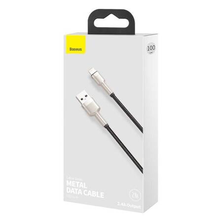 Kabel USB na Lightning Baseus Cafule 2.4A 1m czarny