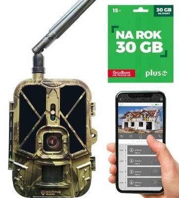 Kamera Leśna FOTOPUŁAPKA 2K GSM 4G LTE MMS POLSKI