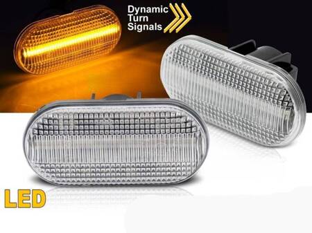 Kierunkowskazy LED WHITE do RENAULT CLIO SCENIC