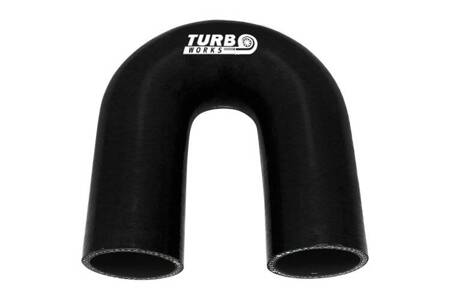 Kolanko 180st TurboWorks Black 38mm