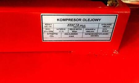 Kompresor Olejowy 300L 3tłoki KD1411 Separator