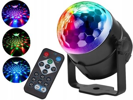 Kula Dyskotekowa Led Ball Disco Laser Rgb + Pilot