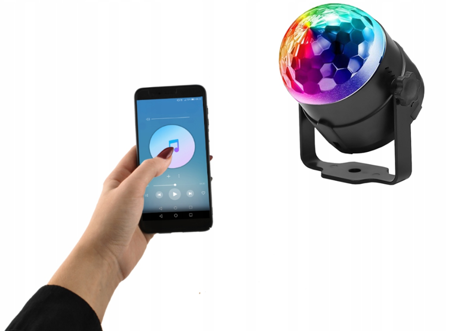 Kula Dyskotekowa Led Ball Disco Laser Rgb + Pilot