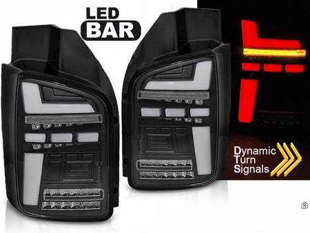 LAMPY DIODOWE FULL LED BAR BLACK do VW T6 15-19