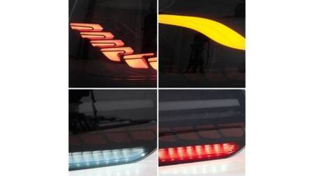 LAMPY TYLNE VW GOLF 6 08-13 DYNAMIC LED SMOKE