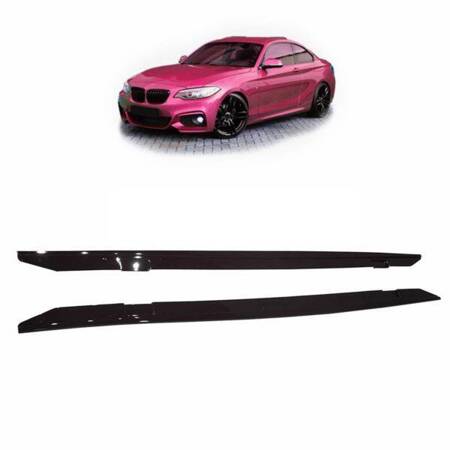 LISTWY POD PROGI BMW 2 F22 F23 13- GLOSS BLACK