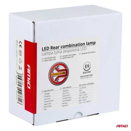 Lampa tylna zespolona LED RCL-06-LR lewa prawa AMIO-02371