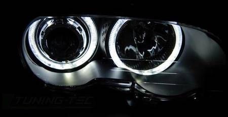 Lampy BMW E46 99-03 COUPE CABRIO RINGI BLACK LED