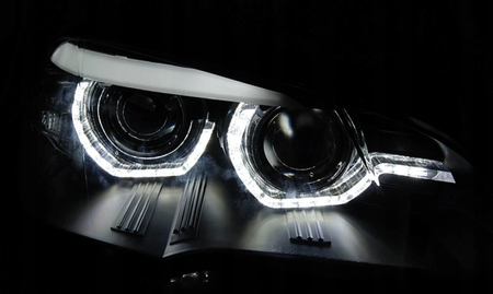 Lampy Bmw X5 E70 07-10 Ringi 3d Drl Black Xenon