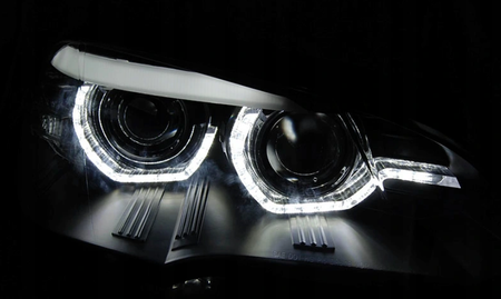 Lampy Bmw X5 E70 07-10 Ringi 3d Drl Blk Xenon Afs