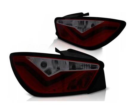 Lampy Diodowe Seat Ibiza 6j 3d 08-12 Red Smoke Led