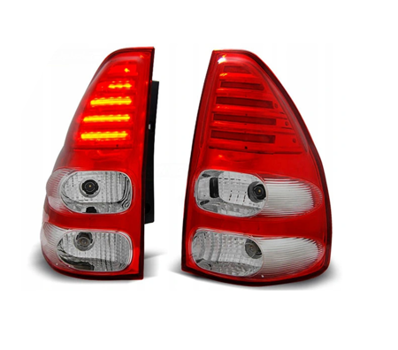 Lampy Diody Toyota Land Cruiser 120 03-09 Redwhite