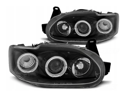 Lampy Ford Escort Mk7 95-00 Ringi Soczewki Black