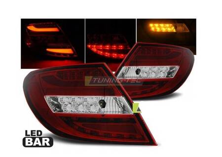 Lampy Mercedes C-klasa Sedan W204 07-10 Led Bar Rw