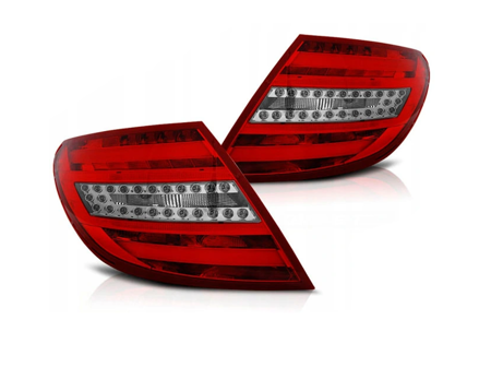 Lampy Mercedes W204 Sedan 07-10 Red White Led Bar