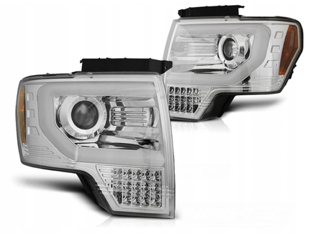 Lampy Przednie Ford F150 Mk12 08-14 Led Chrome