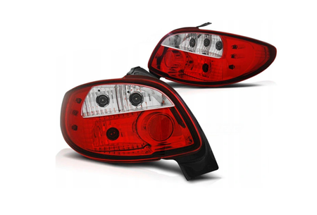 Lampy Tylne Nowe Peugeot 206 98- Red White