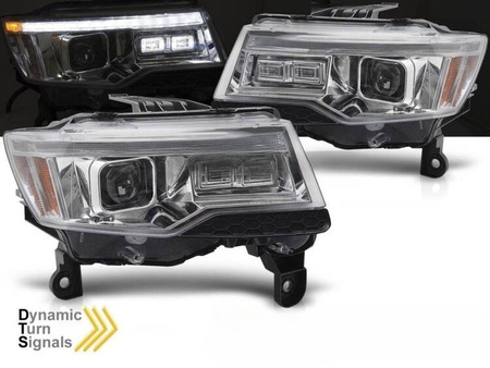 Lampy chrome LED do Jeep Grand Cherokee WK 14-21