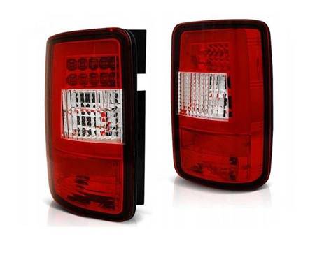 Lampy diodowe Vw Caddy 03-14 red white led bar