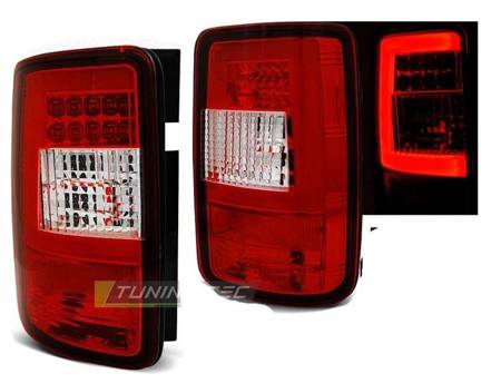 Lampy diodowe Vw Caddy 03-14 red white led bar