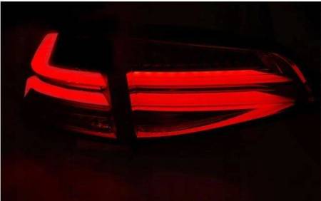 Lampy diodowe Vw Golf VII 7 13- red smoke led bar