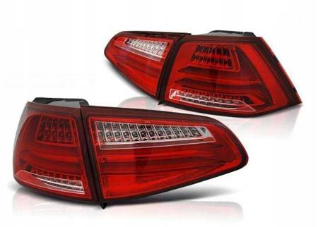 Lampy diodowe Vw Golf VII 7 13- red white led bar