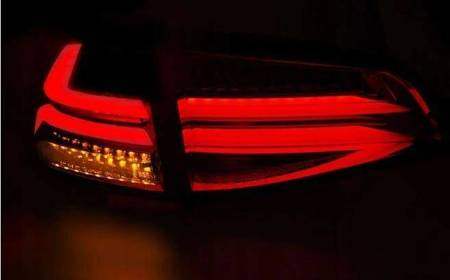 Lampy diodowe Vw Golf VII 7 13- red white led bar