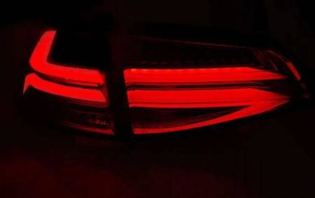 Lampy diodowe Vw Golf VII 7 13- red white led bar