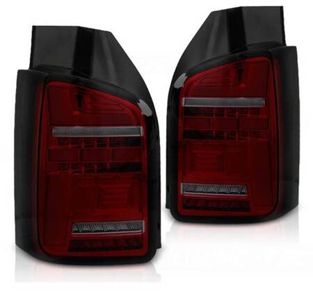 Lampy diodowe red smoke full led do Vw T5 03-09