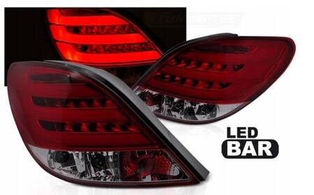 Lampy diodowe red-smoke led do Peugeot 207 06-09