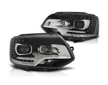 Lampy przednie VW T5 2010-15 Xenon Look DRL DEPO