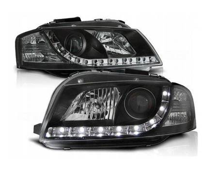 Lampy przednie reflektory Audi A3 8P BLACK DAYLIGH