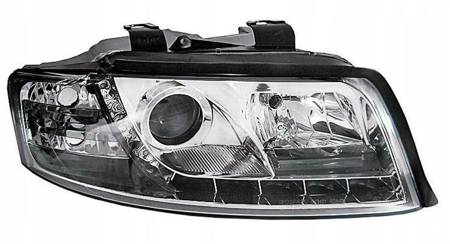 Lampy przednie reflektory Audi A4 B6 CHROM DAYLIGH