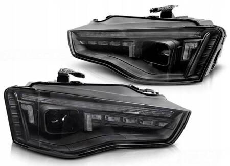 Lampy reflektory FULL LED BLACK do AUDI A5 11-16