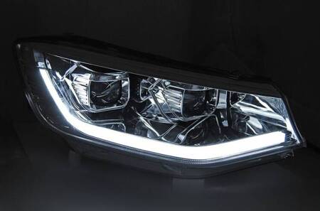 Lampy reflektory led chrome drl do VW Caddy 20-