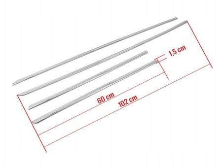 Listwy drzwi bocznych do SEAT LEON 3 2012-2020 | stal