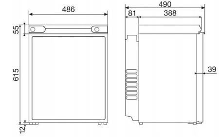 Lodówka chłodziarka absorpcyjna RF60 Gaz 12v 230v