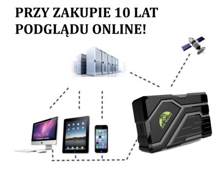 Lokalizator pojazdów samochodowy traker nadajnik GPS TK108B TRACKER GPS 10000mAh