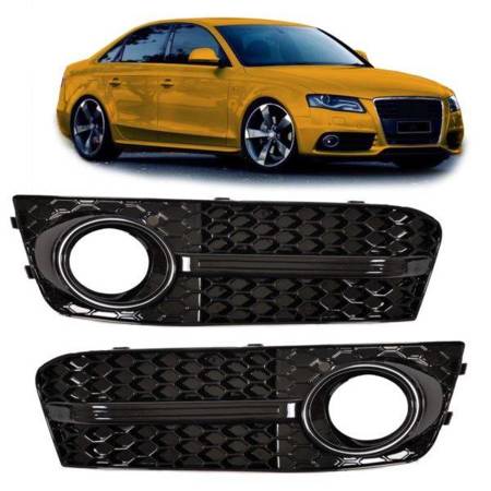 MASKOWNICE HALOGENÓW AUDI A4 B8 08-11 LOOK RS