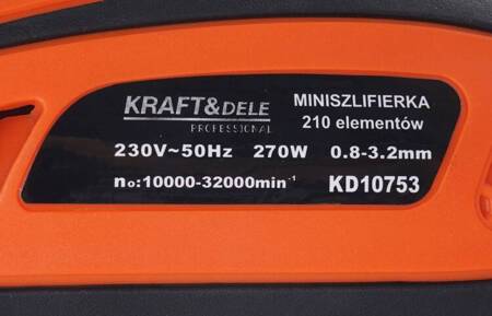 Mini szlifierka 270W + akcesoria 210el. KD10753