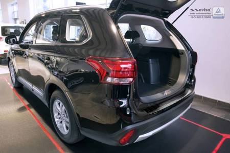 Mitsubishi Outlander 3 FL Czarna Nakładka (listwa) ochronna na zderzak tylny