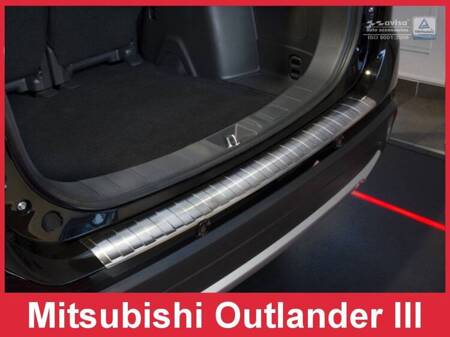 Nakładka na zderzak tylny MITSUBISHI OUTLANDER 3 FL (Stal)