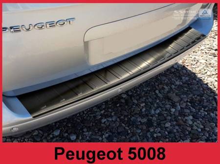 Nakładka na zderzak tylny Peugeot 5008 (Czarna)