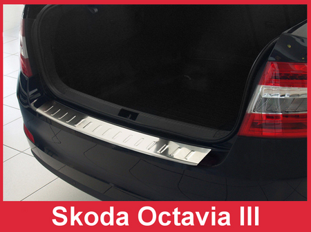 Nakładka na zderzak tylny Skoda Octavia 3 (Stal)