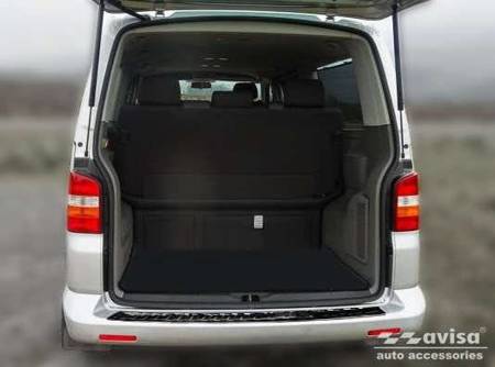 Nakładka na zderzak tylny Volkswagen Transporter T5 (Czarna-Lustro)