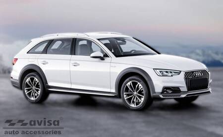 Nakładka na zderzak tylny do Audi A4 B9 Allroad (Carbon Fiber)