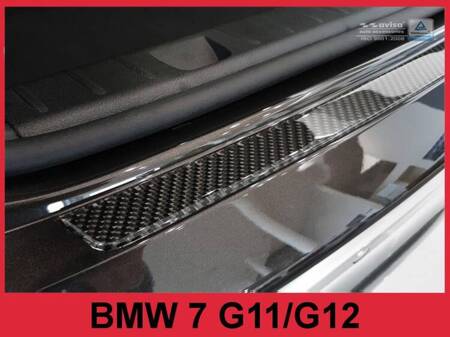 Nakładka na zderzak tylny do BMW serii 7 G11/G12 Carbon (czarny)