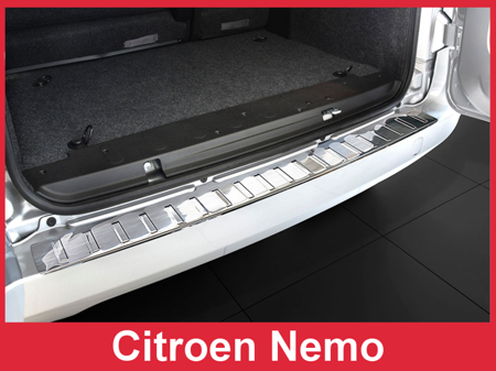 Nakładka na zderzak tylny do CITROEN NEMO (Stal)