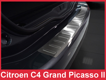 Nakładka na zderzak tylny do Citroren Grand C4 Space Tourer (Stal)